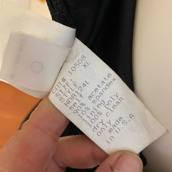 Tadashi Draped Rushed Hourglass Slinky Deep V Gown Formal Midi Dress XL - Picture 8 of 12